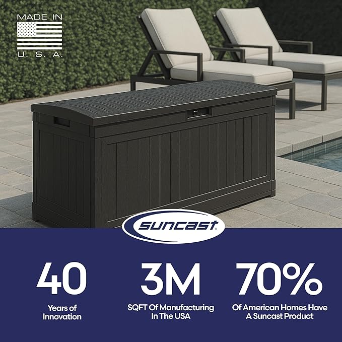 Suncast 80 GAL. LARGE DECK BOX