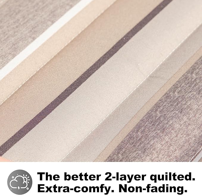 Double Quilted Fabric Tree Hammock with Spreader Bar, 14ft Hammocks 2 Person for Outside, Fits 12ft -14ft Hammock Stand, Pillow & Side Pockets & Carabiners, Max 475 lbs Capacity (Peace Dove)