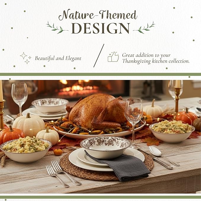 Spode Woodland Ascot Cereal Bowl – Fine Earthenware Dish Featuring Pheasant Design – Wildlife-Inspired Tableware for Breakfast, Soup & Everyday Dining – English Country Collection, Kitchen Décor