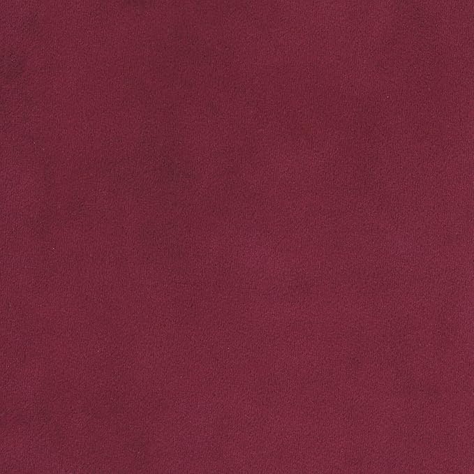 Homepop Home Decor | Upholstered Round Velvet Tufted Foot Rest Ottoman | Ottoman with Storage for Living Room & Bedroom | Decorative Home Furniture, Burgundy Small