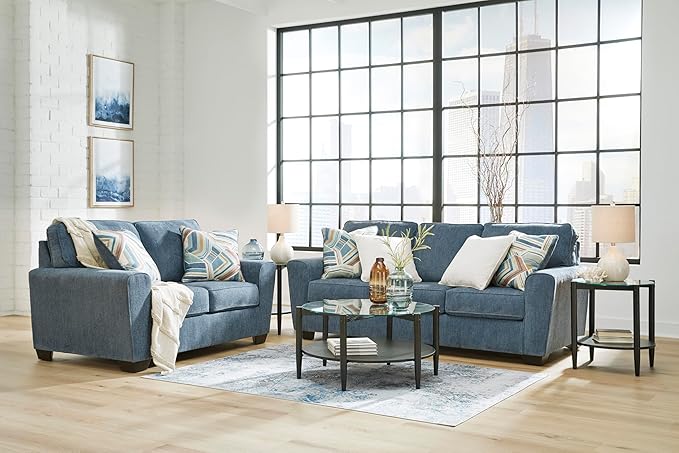 Signature Design by Ashley Cashton Casual Sofa for Living Room, Blue