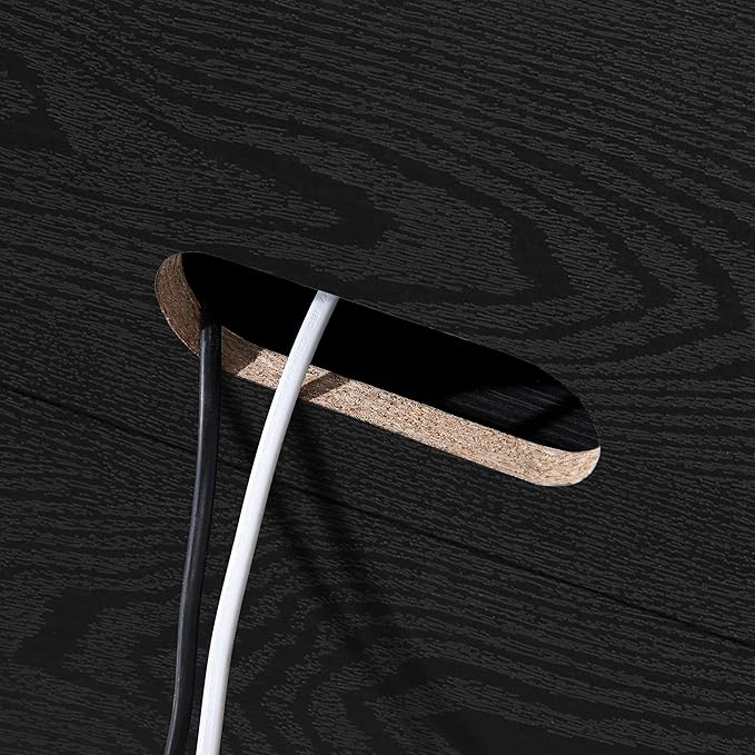 Henn&Hart Whitman, 70'' Rectangular TV Stand, Black Grain