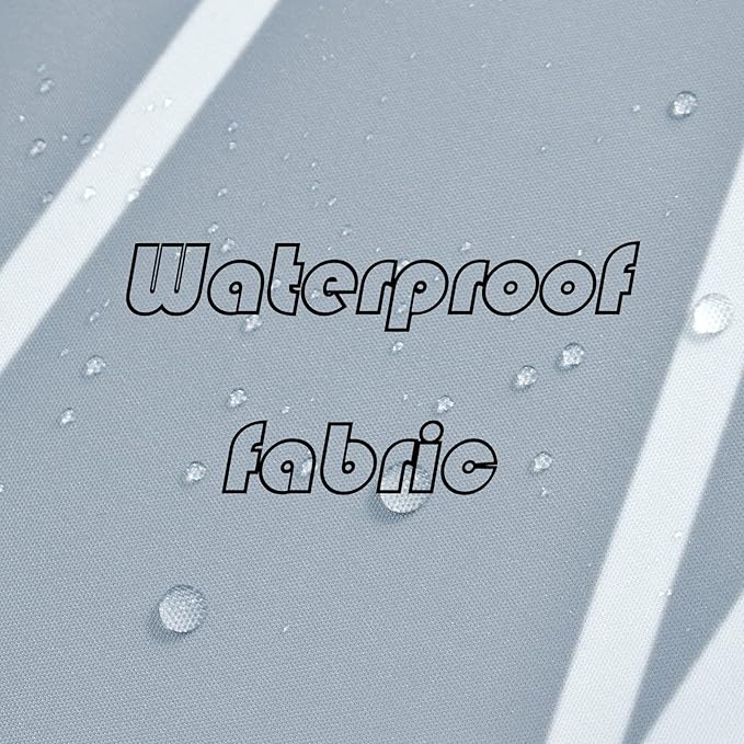 Punkray Ombre Blue Shower Curtain for Bathroom with Hooks, White Shower Curtain Set, Stripe Bath Curtains Decorative Shower Curtains Water Repellent Washable, 72 x 72