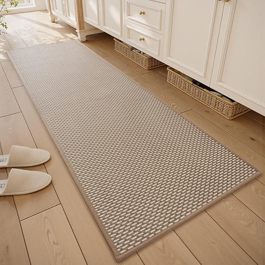 RESARE Non Slip Bathroom Runner - Machine Washable Bath Rugs, Super Absorbent Bath Mat Quick Dry Bath Runner, Bath Mat Ultra Soft Rugs for Bathroom Floor, 20"x70" Brown