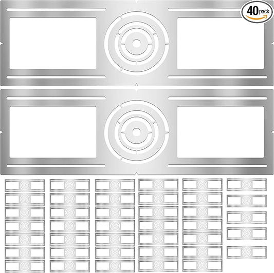 New Construction Mounting Plate, 3-4-6 Inch, LED Recessed Lighting Housing Kits for remodeling, Basement remodeling, Hanging Ceiling and LED Lighting, Shallow Recessed Lighting Housing Plate,40PC