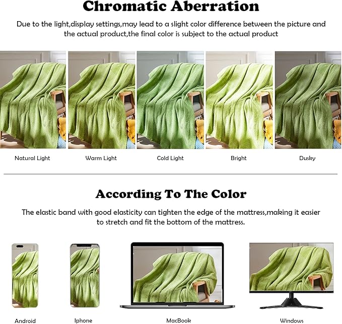 NEWCOSPLAY Super Soft Throw Blanket Green Premium Silky Flannel Fleece Leaves Pattern Lightweight Bed Blanket All Season Use (Green, Throw(50"x60"))