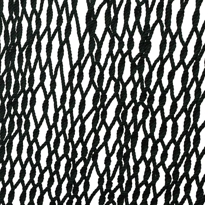 Original Pawleys Island 12DCG Single Green DURACORD Rope Hammock with Free Extension Chains & Tree Hooks, Handcrafted in The USA, Accommodates 1 Person, 450 LB Weight Capacity, 12 ft. x 50 in.