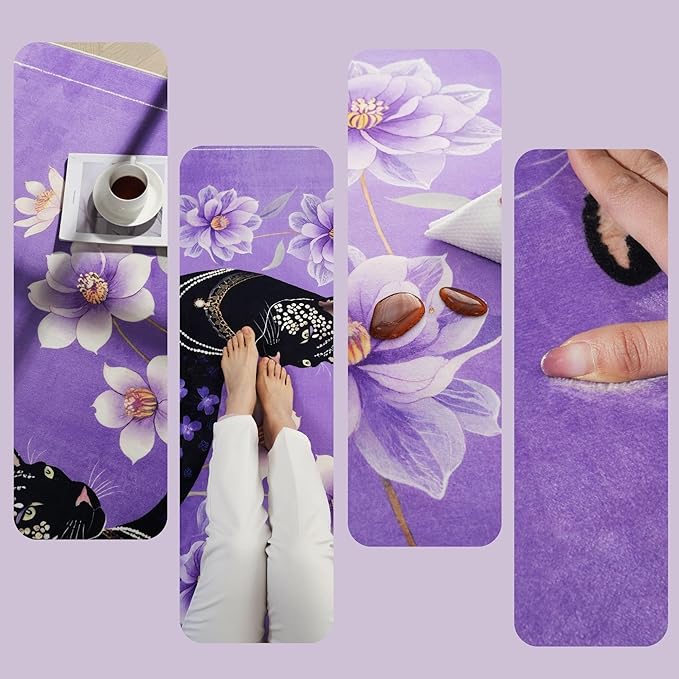 Door Mat Indoor Entrance 2x3 Rug Machine Washable Retro Lavish Leopard Animal Small Area Rug Non-Slip Low Pile Throw Rugs for Entryway, Kitchen, Front Door Indoor Entrance, Entry, Kids Room