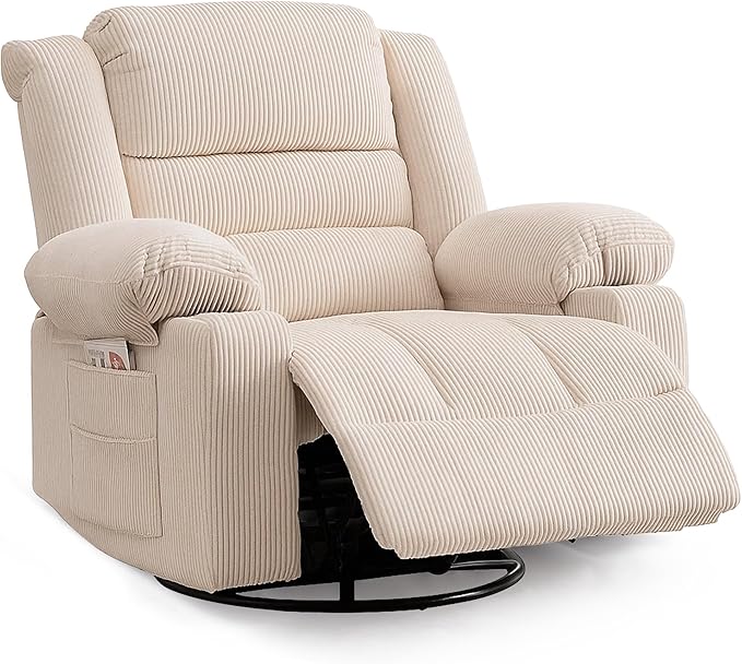 Recliner Chair Modern Ergonomic Lounge Swivel Single Sofa Seat Living Room Recliners on Clearance Foam Filling