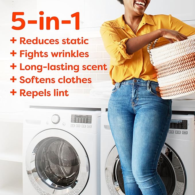 Bounce Mega Dryer Sheets, Paradise Blossom, 130 Count (Packaging May Vary)