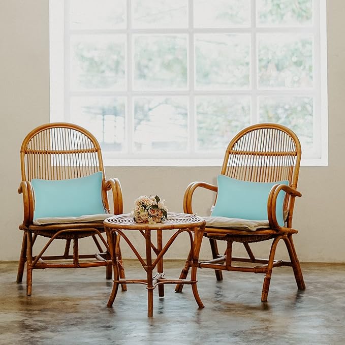 JMGBird Outdoor Lumbar Pillows with Insert 12x20 Inch Outdoor Pillows for Patio Furniture Decorative