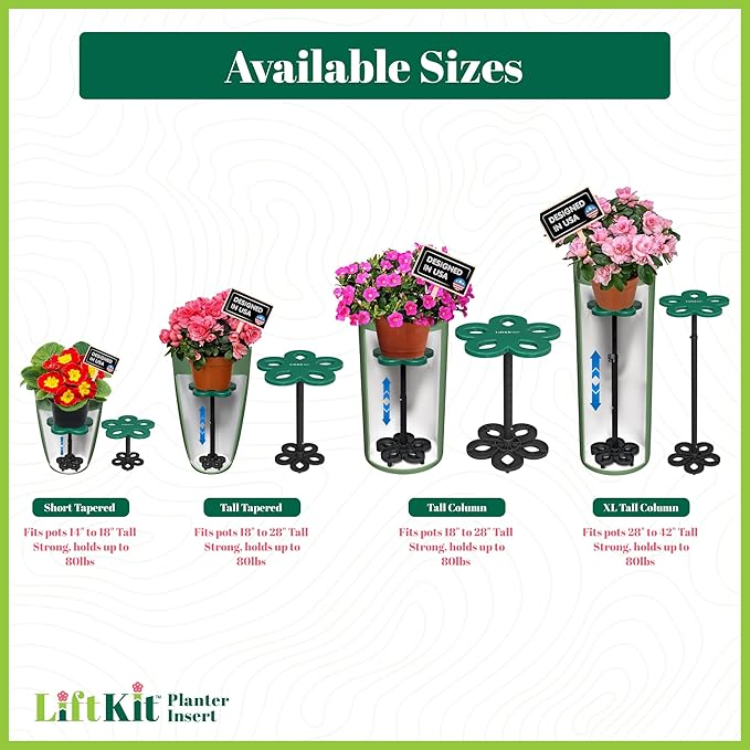Short Tapered Plant Riser Fill Bottom of Tall Flower Pots and Large Plant Containers | Indoor and Outdoor (7-10” Rise, 6" Base, 10" Top)