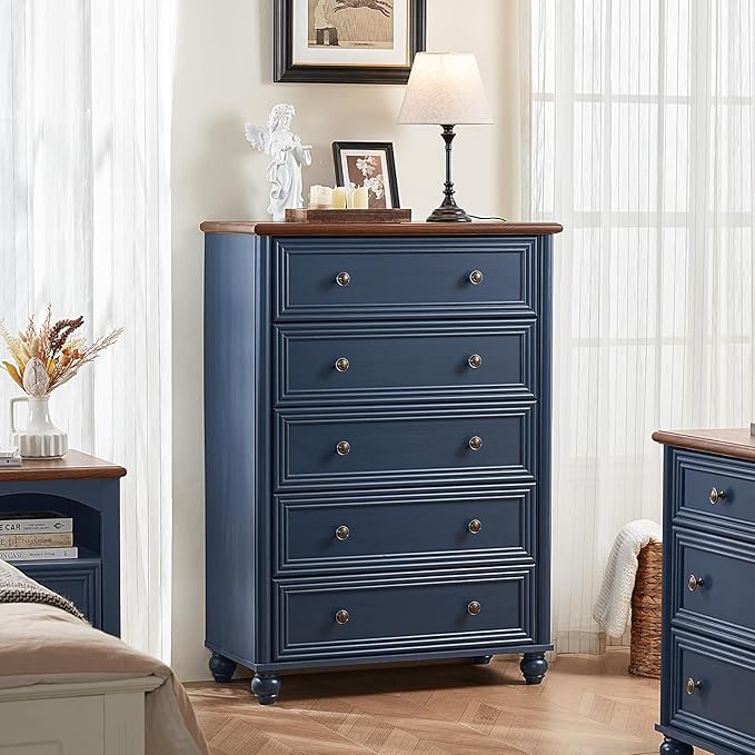Farmhouse Dressers & Night Stand Set of 3, Wood 54" Wide Dresser & 45"Tall Chest of Drawers, 18" with Charging Station Nightstand, Bedroom Furniture 7 Drawer Dresser Set for Home Living Room Hallway