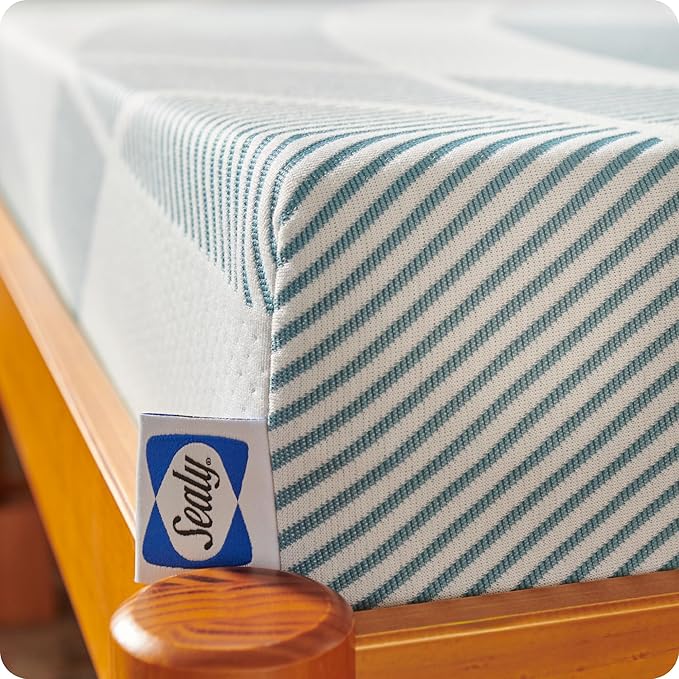 Sealy Dreamlife 6” Foam Mattress-in-a-Box, Twin, SealyComfort Gel Memory Foam, Surface-Guard Technology, Breathable Comfort