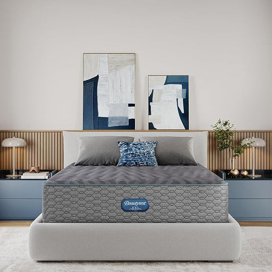 Beautyrest Days End Plush 14" Mattress - Twin - Cooling Tech, Supportive Durable Pocketed Coils, Pressure Relief, Motion Separation; 100 Night Sleep Trial and 10 Year Warranty
