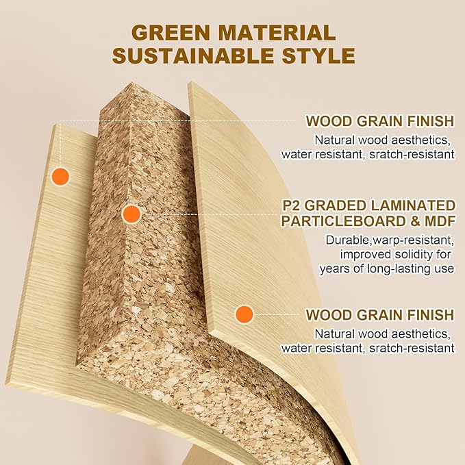 TV Stand for Living Room, Boho Entertainment Center for Bedroom with Adjustable Shelves, Farmhouse Television Stands with Large Storage, Media Console Table