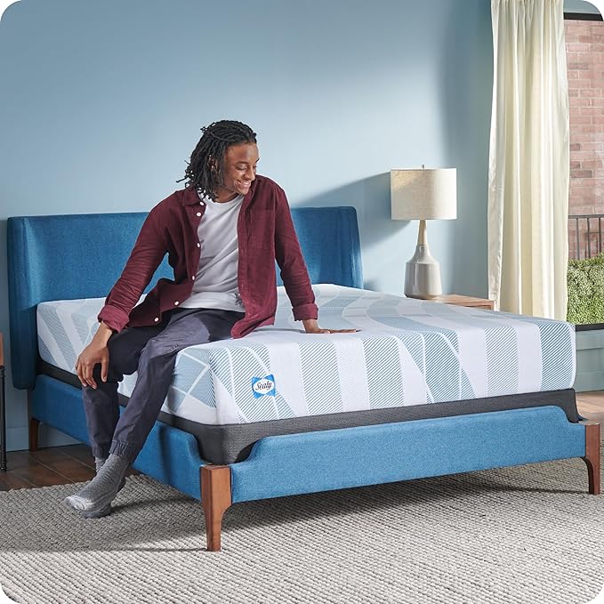 Sealy Dreamlife 10” Foam Mattress-in-a-Box, King, SealyComfort Gel Memory Foam, Surface-Guard Technology, 10 Year Limited Warranty, Made in The USA