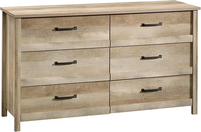 Sauder Cannery Bridge 6 Drawer Dresser, Lintel Oak finish