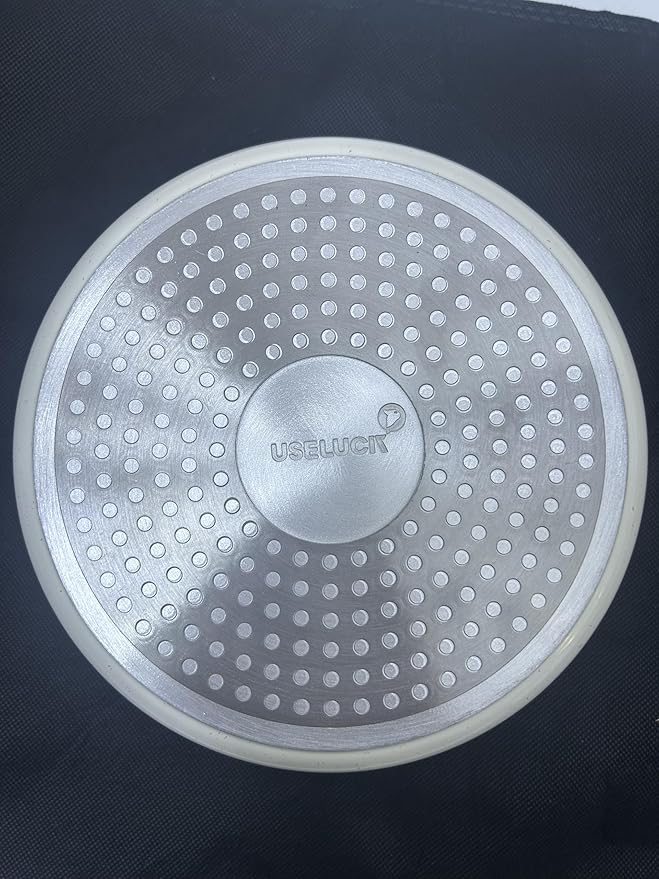 20 Pcs Pots and Pans Set Non Stick, Ceramic Cookware Set Detachable Handle, RV Kitchen Cooking Set Removeable Handles, Oven Safe, Induction Ready, Stackable Non-stick, Cream White