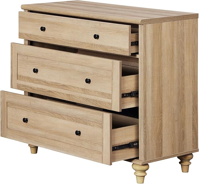 WAMPAT Modern TV Stand for TVs up to 110 inch, 4 in 1 Entertainment Center with Storage Cabinets and 4 Glass Door, Media Console with 6 Drawer Dresser for Living Room, Oak