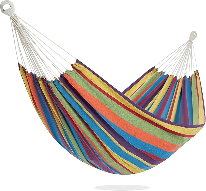 PNAEUT Double Hammocks for Outside, Replacement Outdoor Tree Hammock for Indoor Patio Porch Garden (Tropical, Medium)