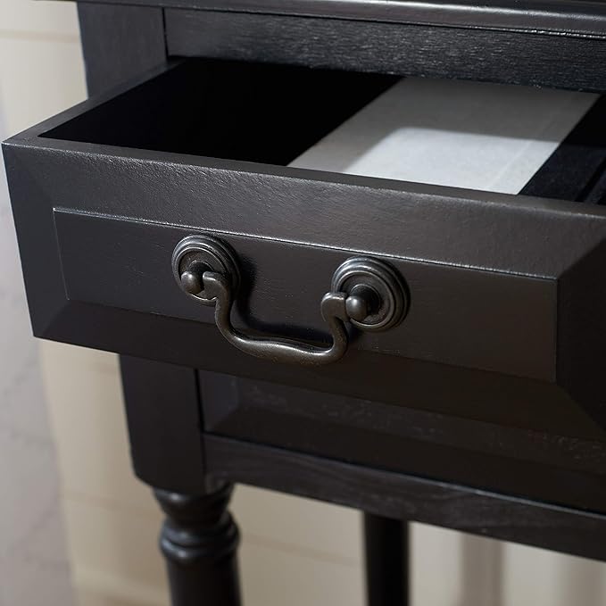 SAFAVIEH Home Collection Primrose Black 3-Drawer Console Table