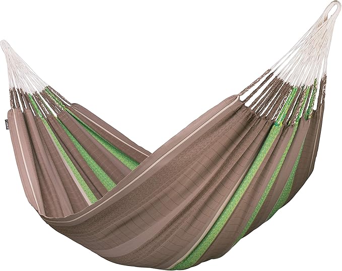 LA SIESTA Flora Chocolate - Organic Cotton Family Classic Hammock Size King