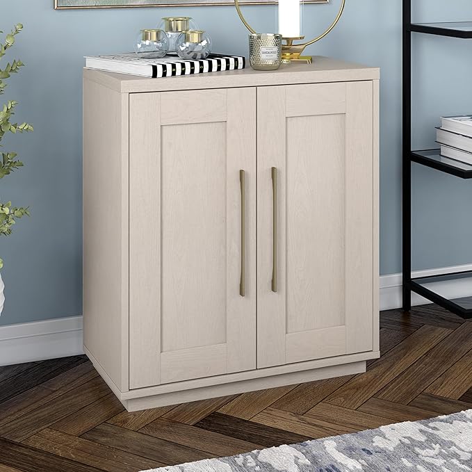 Henn&Hart Tillman Accent Cabinet, 28" Wide, Off-White