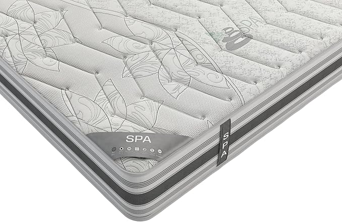 Ottomanson Full 12" Hybrid Mattress - Meditation Antistatic Quilted Cover - Made in USA - Firm Support - Individually Pocketed Coils & CertiPUR-US Foam - Fiberglass-Free - Bed in a Box