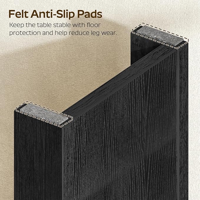 Console Table, 78.7" Long Behind Couch Sofa Table, Entryway Table, Farmhouse Console Table for Narrow Spaces, Hallway, Living Room, Black CT32BB