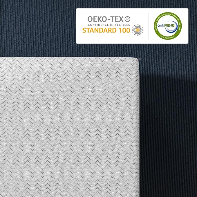 BedStory Firm Mattress Topper 3 Inch Queen Size - Memory Foam Bed Topper for Pain Relief - Copper Gel Bamboo Charcoal Green Tea Infused Cooling Mattress Pad - CertiPUR-US Certified
