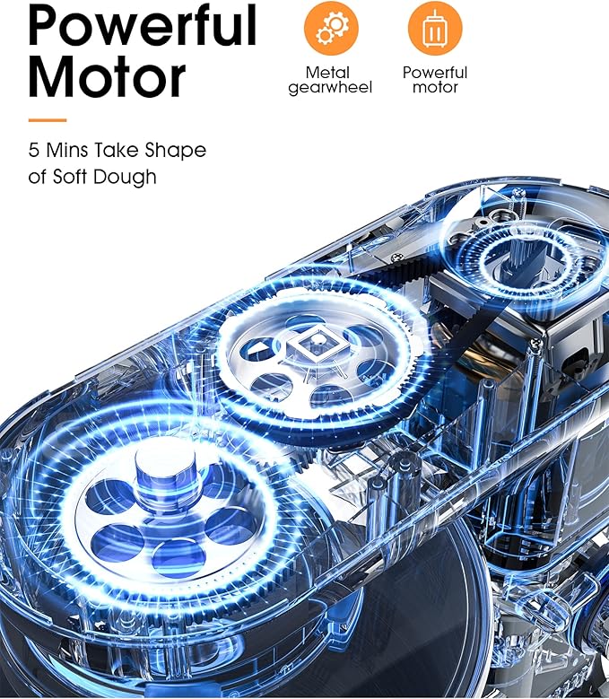 Facelle Stand Mixer, Electric Kitchen Mixer, 660W 6 Speed Tilt-Head stand mixer with Pulse Button, Attachments include 6.5 QT Bowl, Dishwasher Safe Beater, Dough Hook, Whisk & Splash Guard - Purple