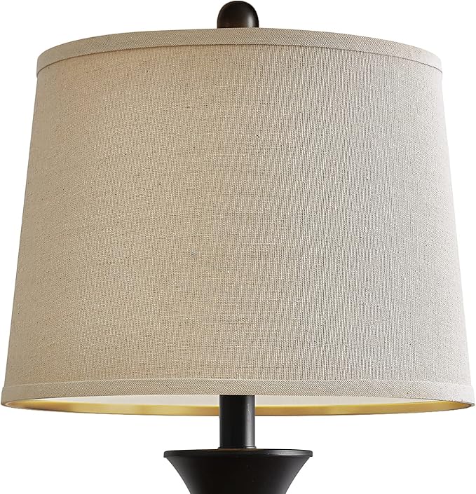 Oneach 28" Table Lamps for Living Room Set of 2, Bedside Lamps with 3 Way Dimmable Touch Lamps for Nightstand Bedroom Farmhouse Lamp End Table Lamp with USB Charging Port