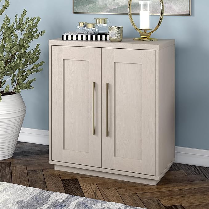 Henn&Hart Tillman Accent Cabinet, 28" Wide, Off-White