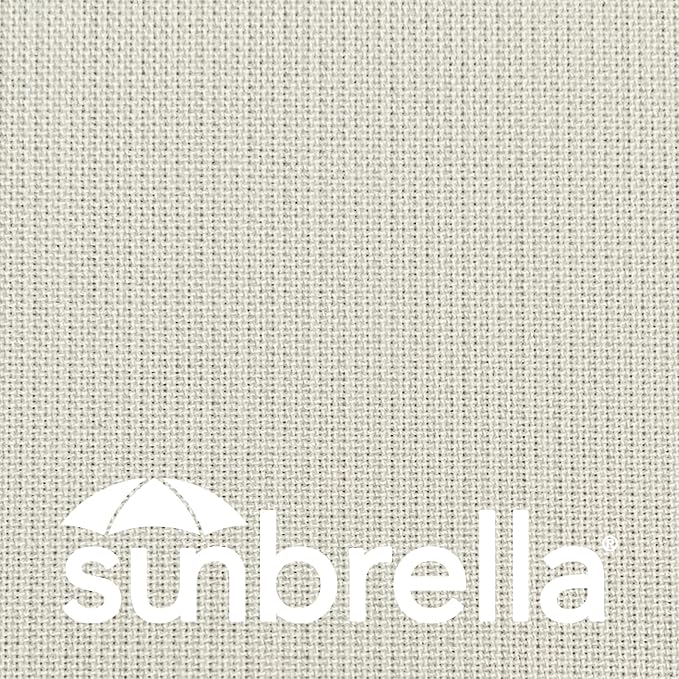 Outdoor Sunbrella Decorative Pillows with Triple Coconut Buttons Pack of 4, 16" x 16" Outdoor Pillow Set for Couch Bed Throw Patio Sofa, Spectrum Eggshell/Spectrum Ruby