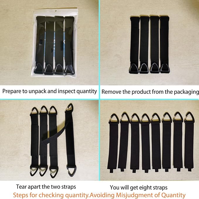 Extension Cord Organizer(8 Pack), Garage Organization and Storage, 16-Inch(Unfolded) Heavy Duty Storage Strap for Extension Cord Within 100ft or Hoses Within 35ft, with Triangle Buckle for Hanging