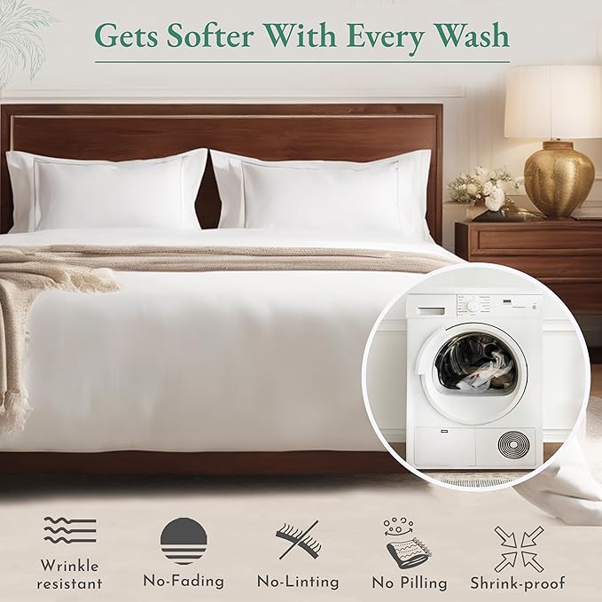 CALIFORNIA DESIGN DEN 5-Star Hotel 600 Thread Count 100% Cotton Sheets Set, Soft & Smooth Queen Sheet Set with Deep Pockets, Quality Beats Egyptian Cotton Claims (Urban Hex Blue)