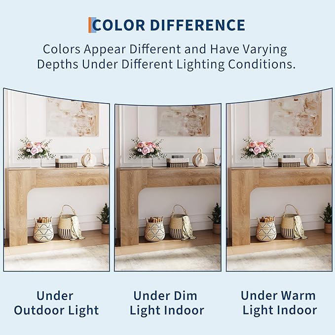 GarveeHome 63 Inch Farmhouse Console Table, Narrow Wood Entryway Table Behind Couch, Slim Rustic Hallway Furniture for Living Rooms, Foyers & Apartments, Deep Oak