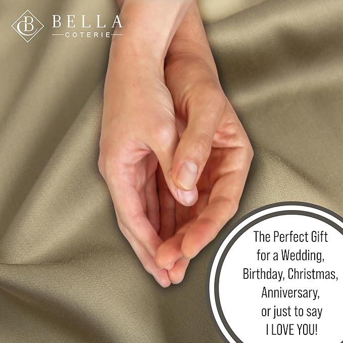 Bella Coterie Luxury Bamboo Viscose Queen Size Sheet Set | 100% Organically Grown | Ultra Soft | Cooling for Hot Sleepers | 18" Deep Pocket [Olive]