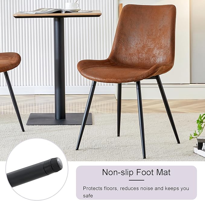 45 Inch Round Dining Table Set for 4, 5 Piece Kitchen Table and Chairs Set, Black Faux Marble Table Top, Small Space Dining Set for Apartment or Dining Room