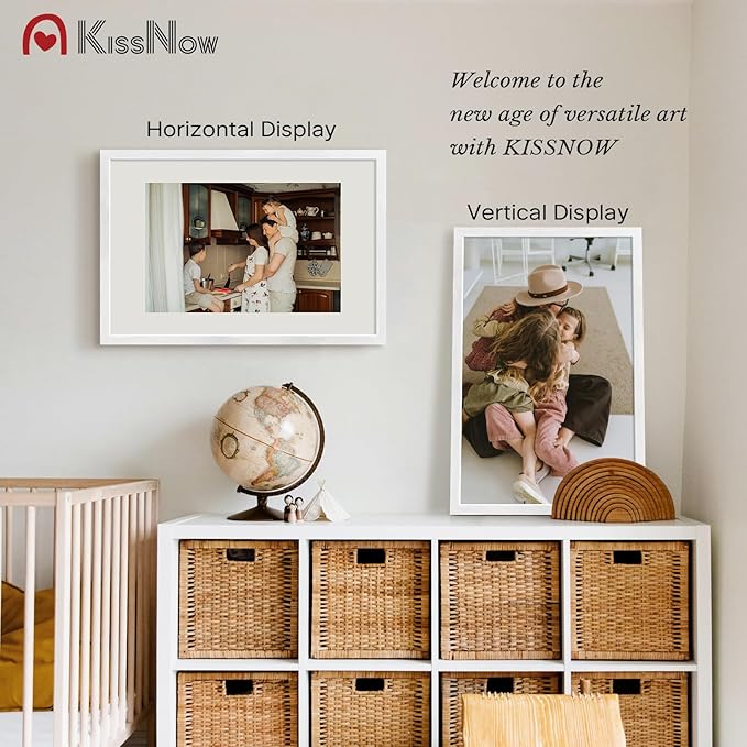 20x30 Poster Frame 4 Pack, Textured White Solid Wood, Wall Gallery Picture Frame