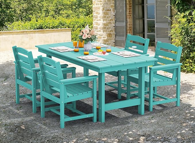 SERWALL Patio Dining Chair Set of 2, Aruba