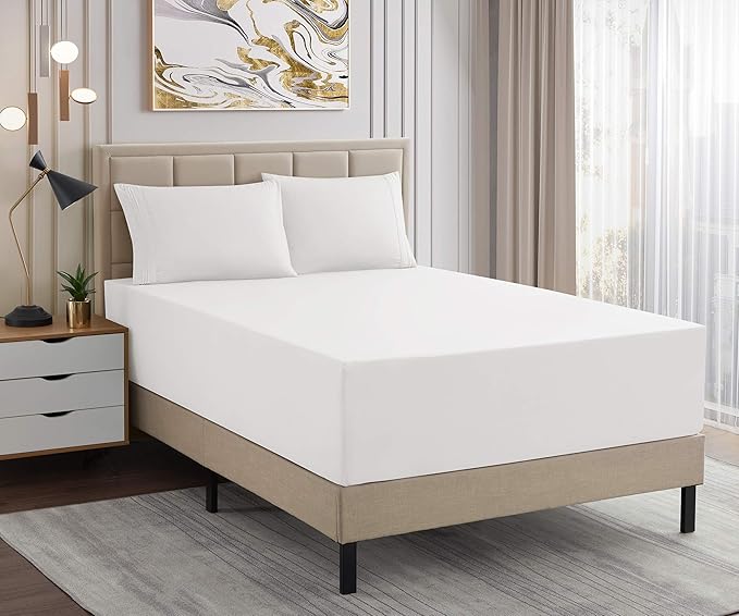 1500 Supreme Collection Extra Deep Pocket Sheets Set - Luxury Soft Bed Sheets, Wrinkle Free, Bedding, Over 40 Colors, 21 inch Extra Deep Pocket, Full, Ivory