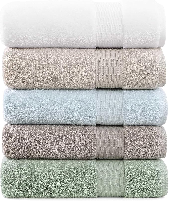 Tommy Bahama - Bath Towels Set, Soft & Highly Absorbent Cotton, Low Linting & Fade Resistant Bathroom Essentials (Long Branch Blue, 3-Piece)