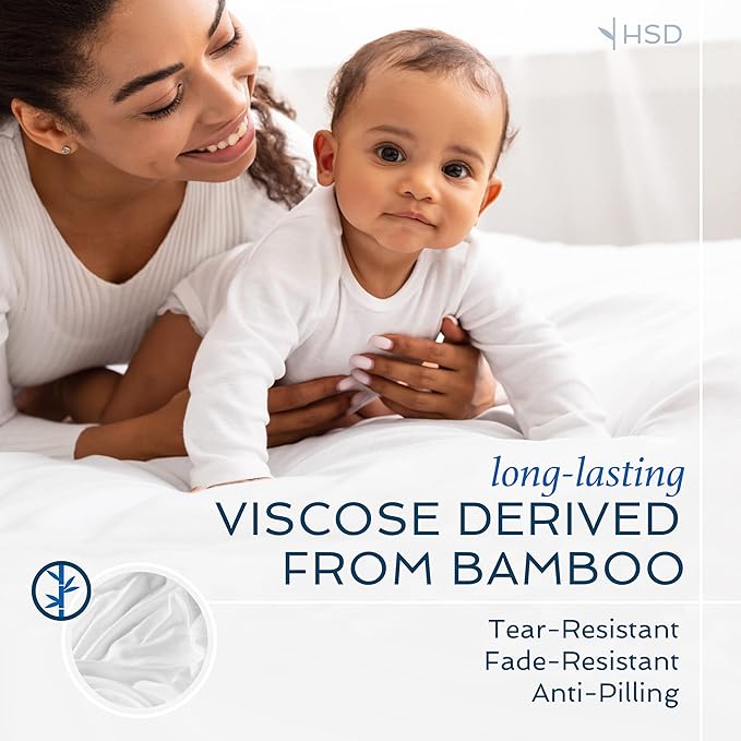 Hotel Sheets Direct 100% Viscose Derived from Bamboo Sheets King Size - Cooling Bed Sheets with 2 Pillowcases - Breathable, Moisture Wicking & Silky Soft Sheets Set- Rose Pink