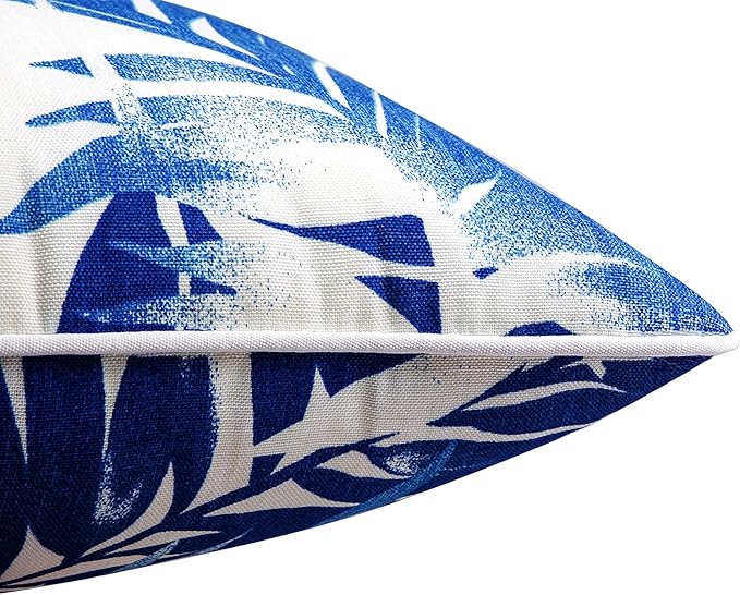 JMGBird Outdoor Pillows Waterproof Set of 2 Outdoor Throw Pillows with Insert Included 12×20 Inch Outdoor Lumbar Pillows for Patio Furniture