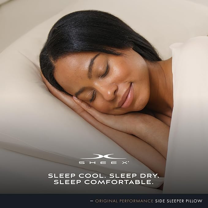 SHEEX Original Performance Down-Alternative Side Sleeper Pillow, Cooling Pillow with Support, King