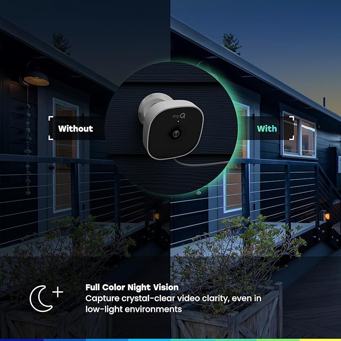 CHAMBERLAIN myQ Smart Outdoor Wired Camera