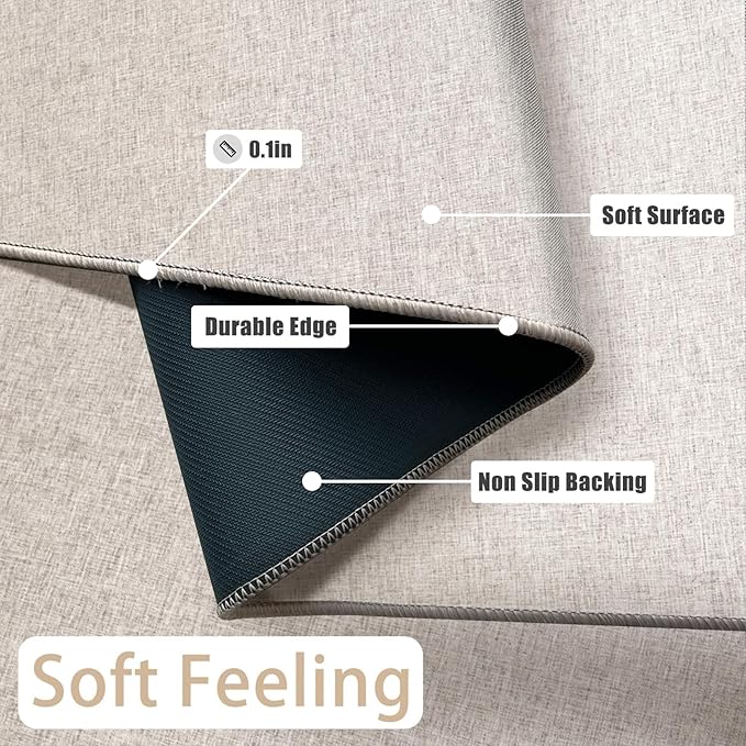 Yancorp 2'x3'Super Thin Bathroom Rugs,Low Profile Bath Mat Non Slip Fit Under Door Super Absorbent Shower Rug Washable Indoor Door Mat