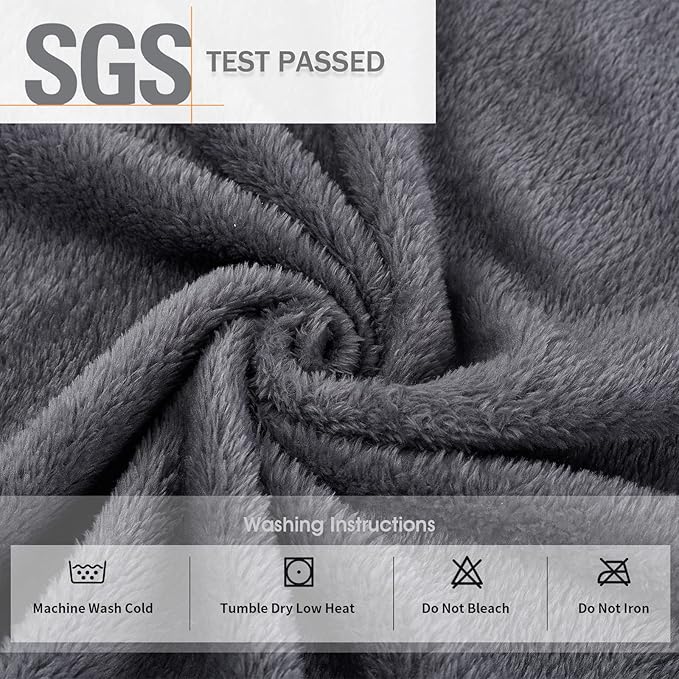 FashGudim Mens Robes Big and Tall Full Length Plush Fleece Long Robe for Men Bathrobe Shawl Collar Warm Winter House Robes